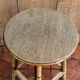 Tabouret en rotin vintage