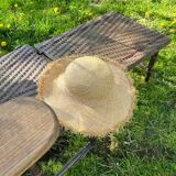 Transat chaise longue rotin