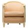 Fine Art Deco Bergère Club Chair Hollywood Regency Style Damask