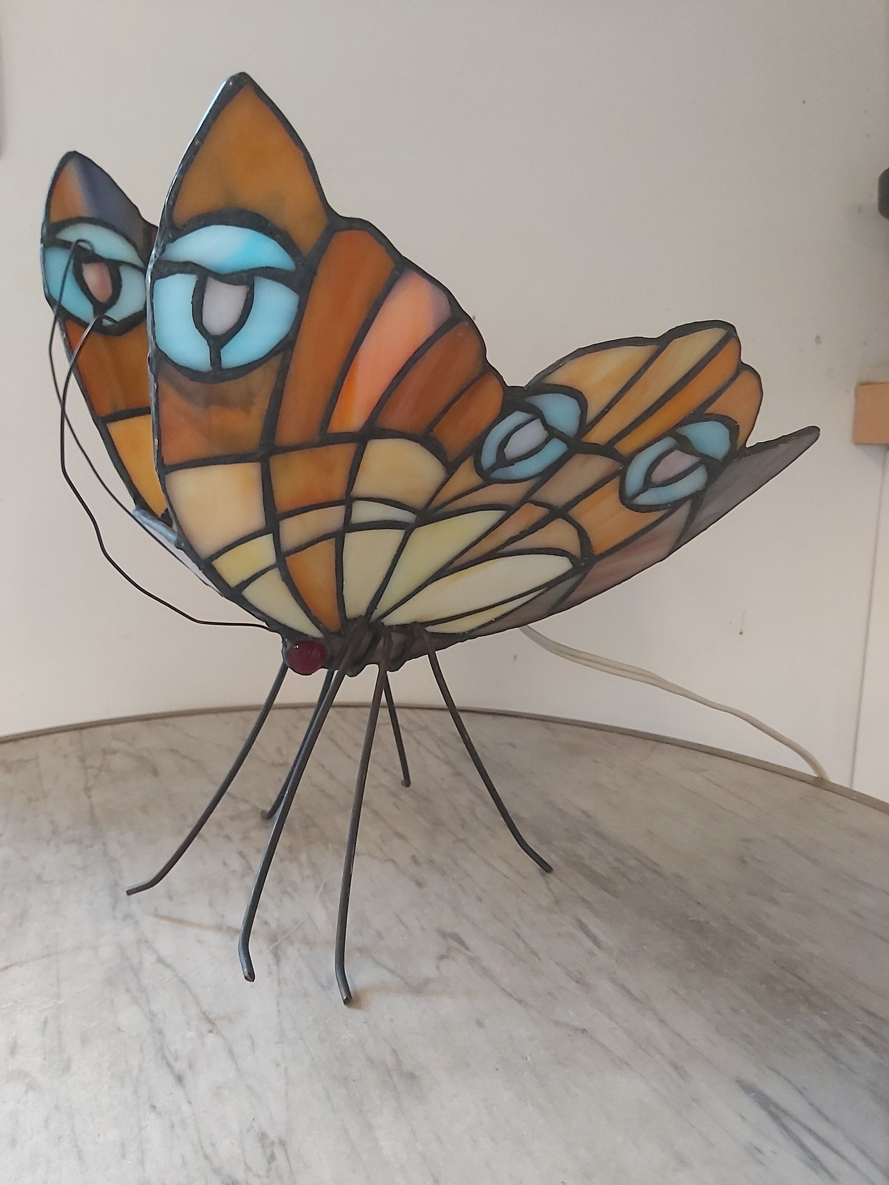 Vintage Tiffany butterfly lamp