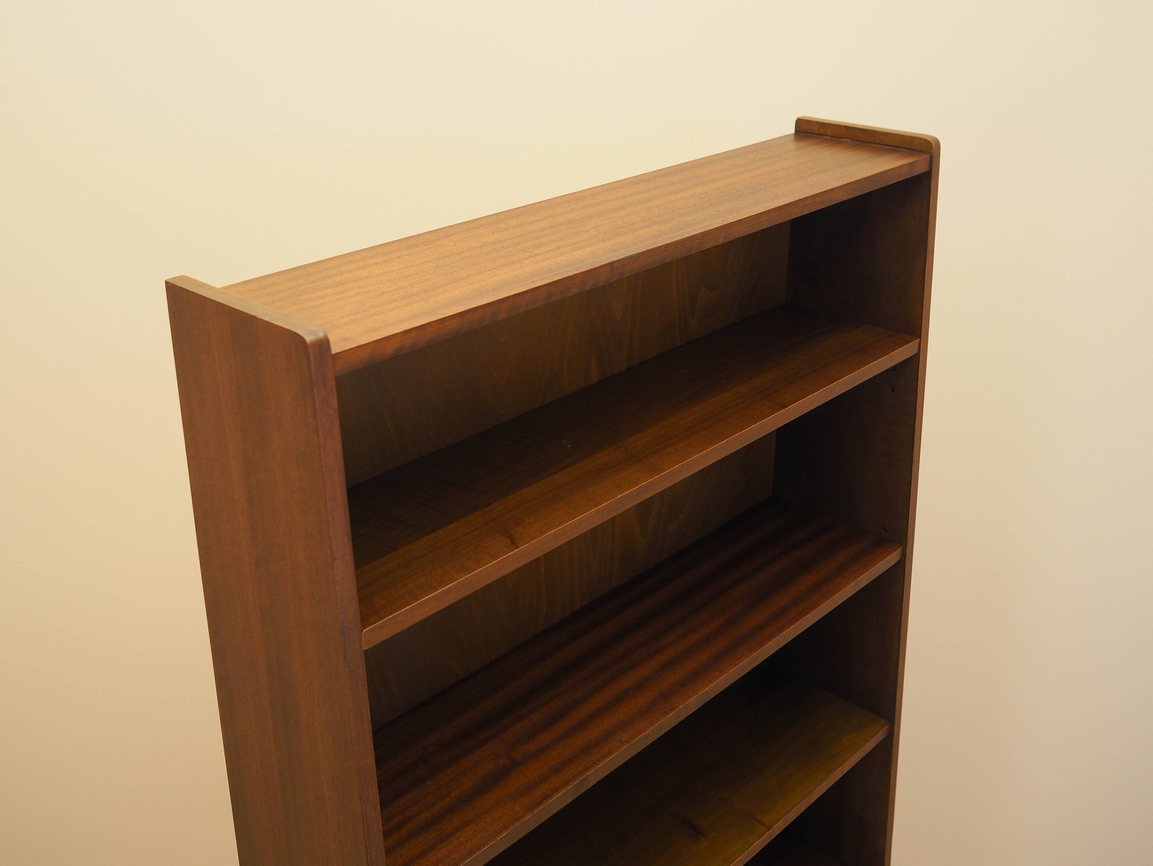 Walnut bookcase, Danish design, 1970s, designer: Johannes Sorth