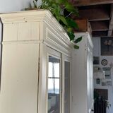 Vitrine ancienne blanche