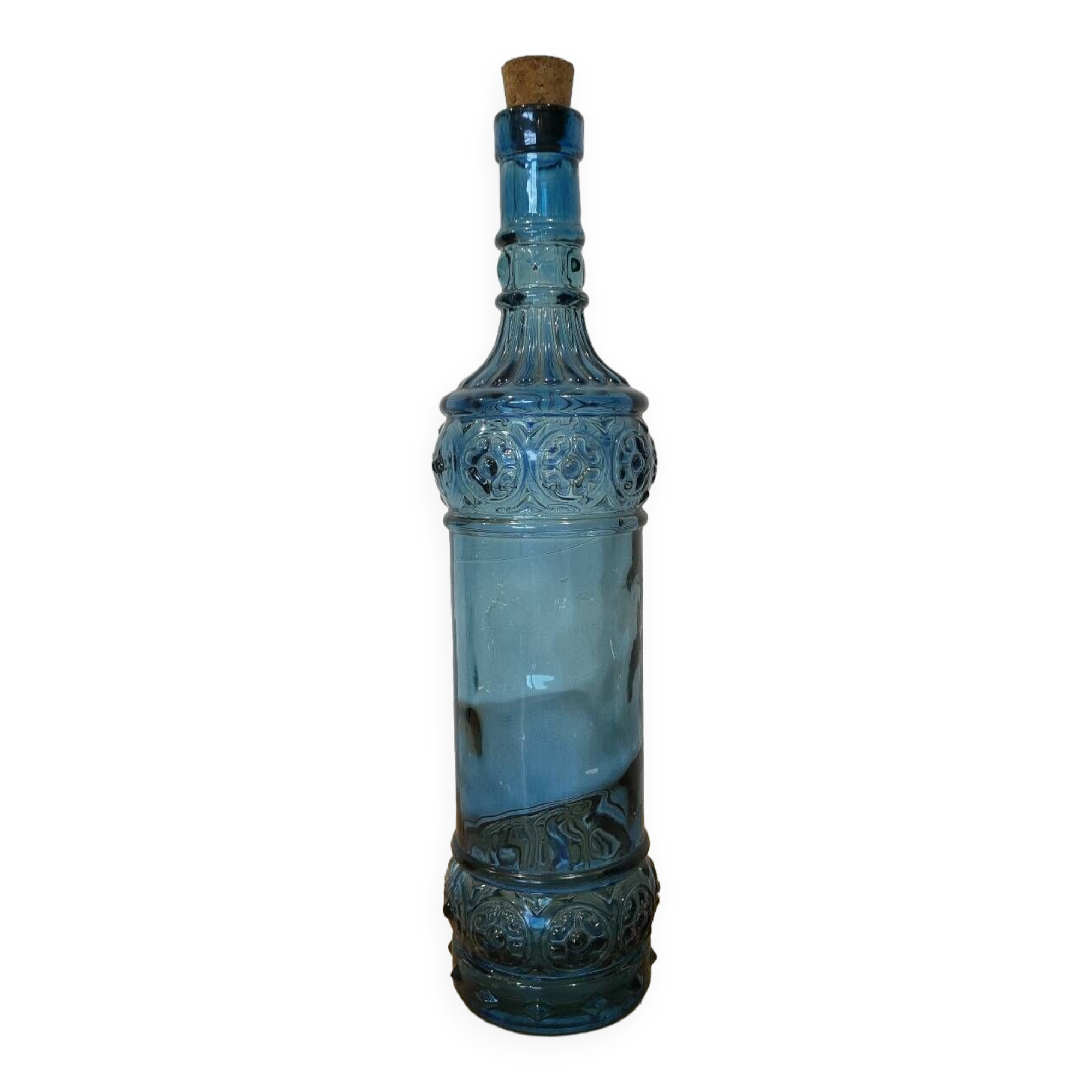 Turquoise blue bottle