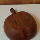 Teak apple bowl