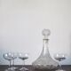 Carafe à vin en verre taillé diamant
