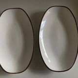 Paire de raviers siena kmk en terre émaillée scandinaves 1965