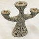 Dieulefit ceramic anthropomorphic candlestick or candlestick