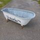 Zinc bathtub
