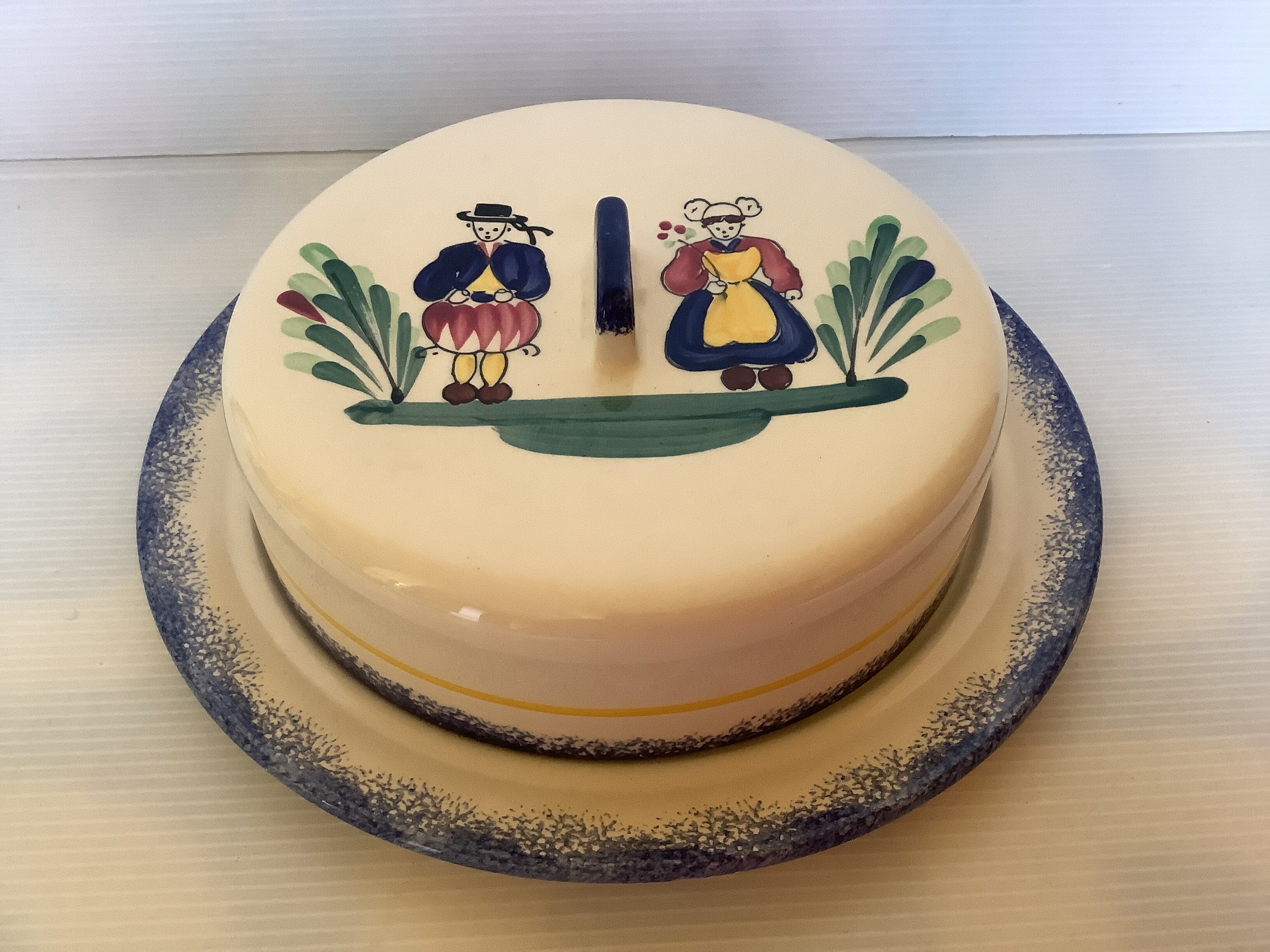 Breton earthenware cheese bell