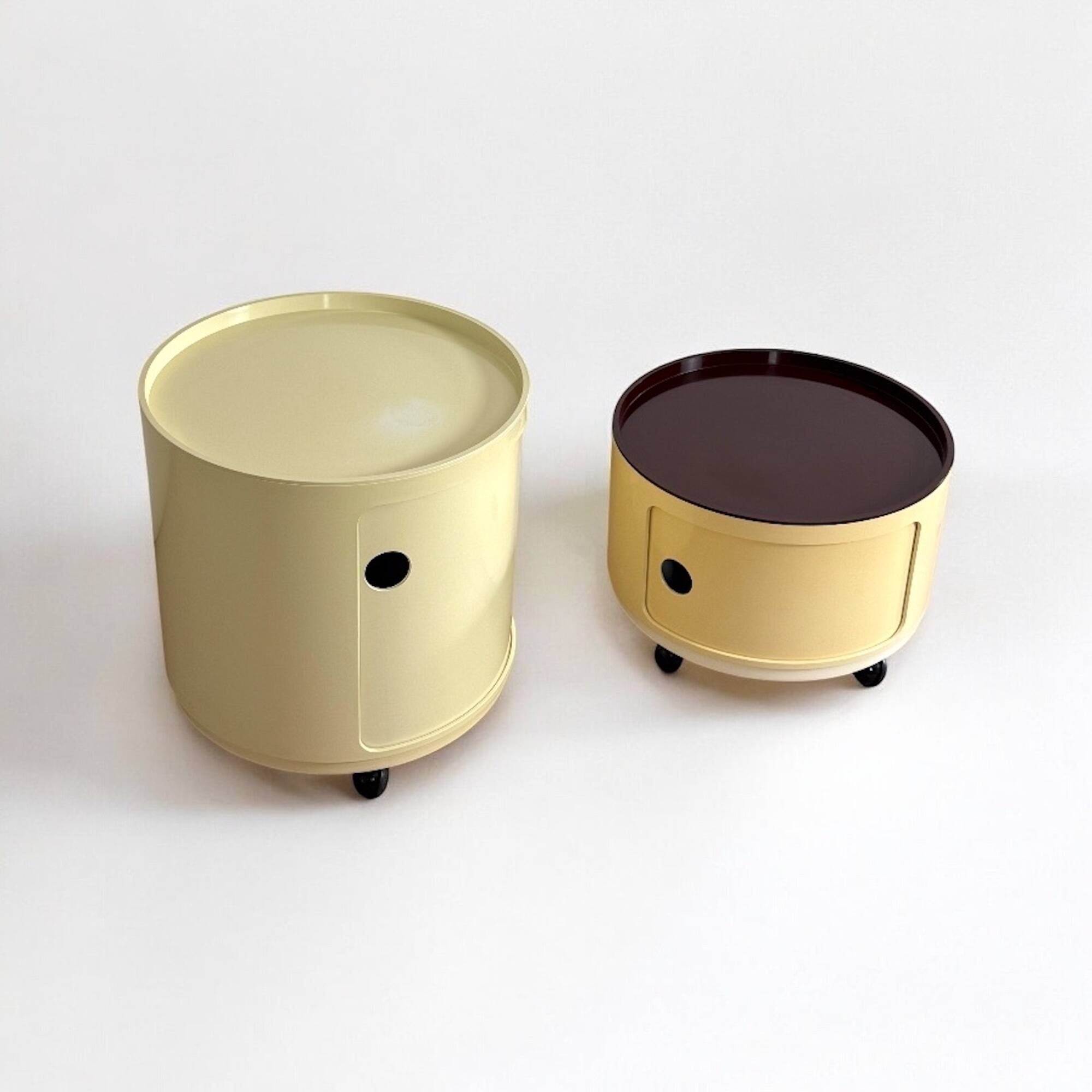 Kartell Componibili Vintage Duo, Round Base, 1960s