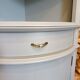 Vitrine vaisselier d'angle vert bronze