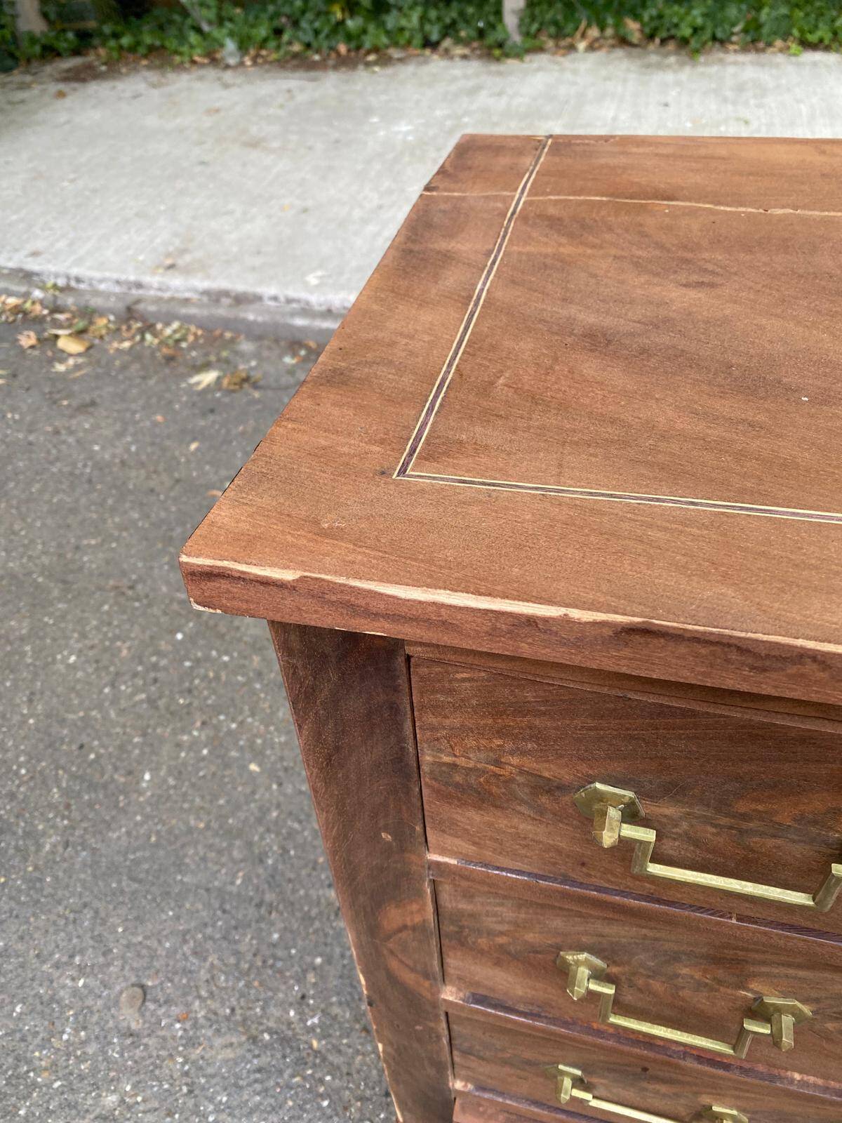 Louis XVI imperial chest of drawers renovated in 19th century mahogany