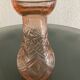 Rosaline hyacinth vase in moulded glass, Art Deco.