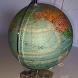 Illuminated terrestrial globe Perrina from the 1950s/60s.