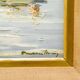 Wood painting of the Gulf of Saint-Tropez signed, around 1950.