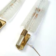 Pair of large wall lamps by Andre Arbus & Veronese, 1950s