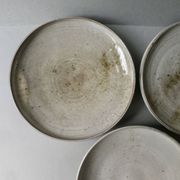 3 assiettes ou petits plats en grès Chantal et Thierry Robert
