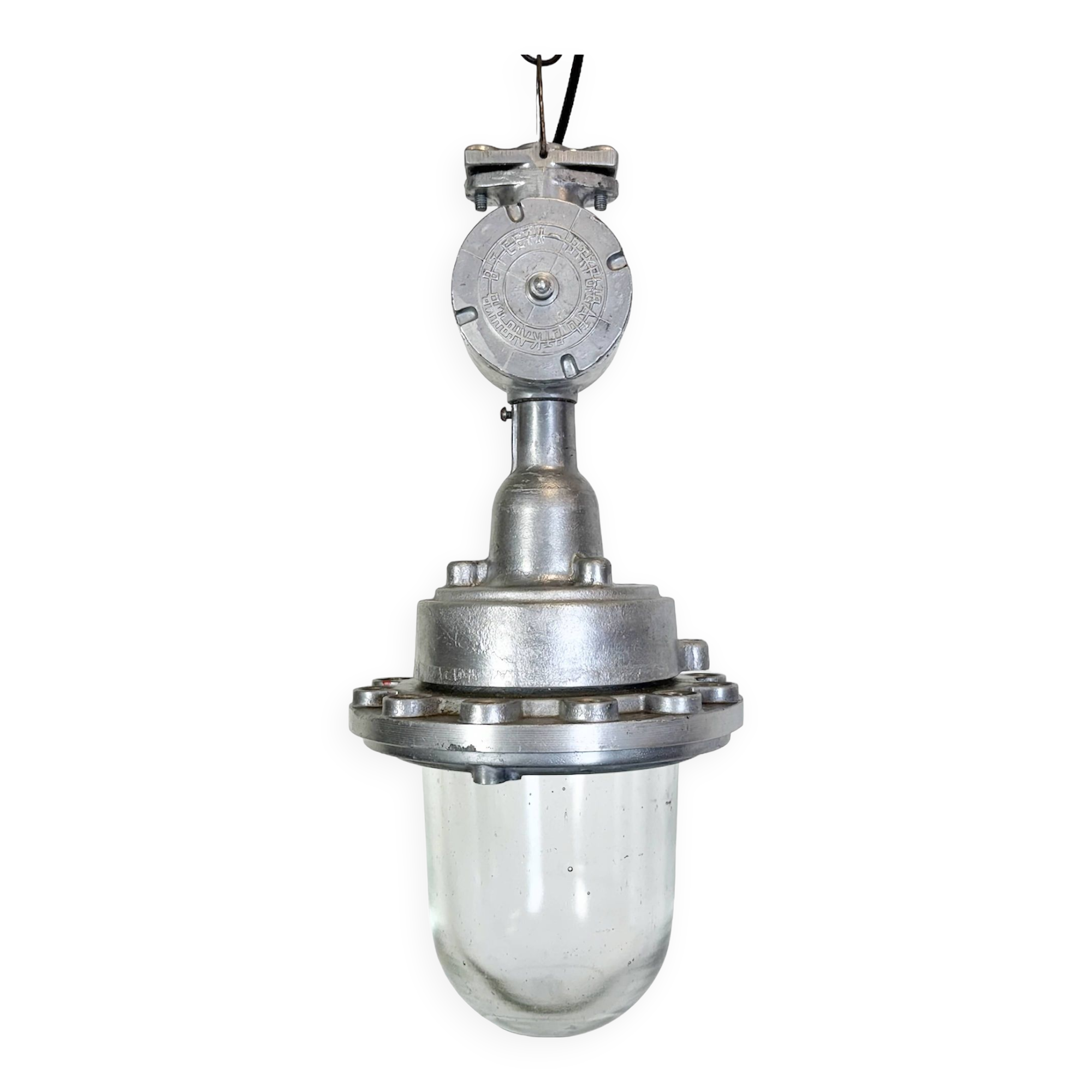 Industrial Soviet Aluminium Factory Pendant Lamp, 1960s