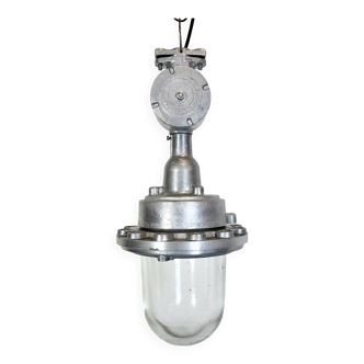 Industrial Soviet Aluminium Factory Pendant Lamp, 1960s