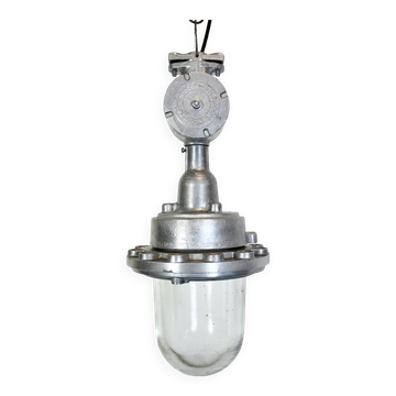 Lampe à Suspension Industrielle Soviétique en Aluminium, 1960s