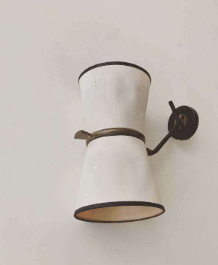 Vintage Modernist Wall Lamp by Arlus XXL