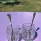 Crystal salt and pepper shakers