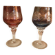 2 Verres en cristal de bohème