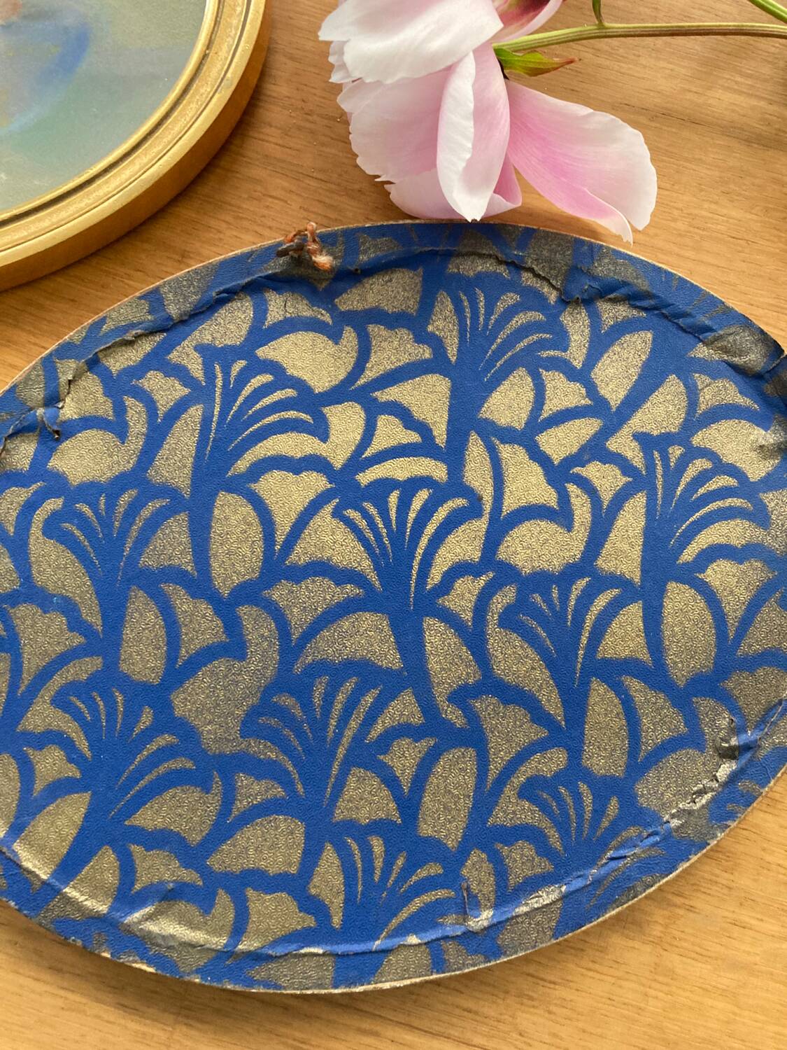 Framed watercolor “Roses” from the 20s/30s