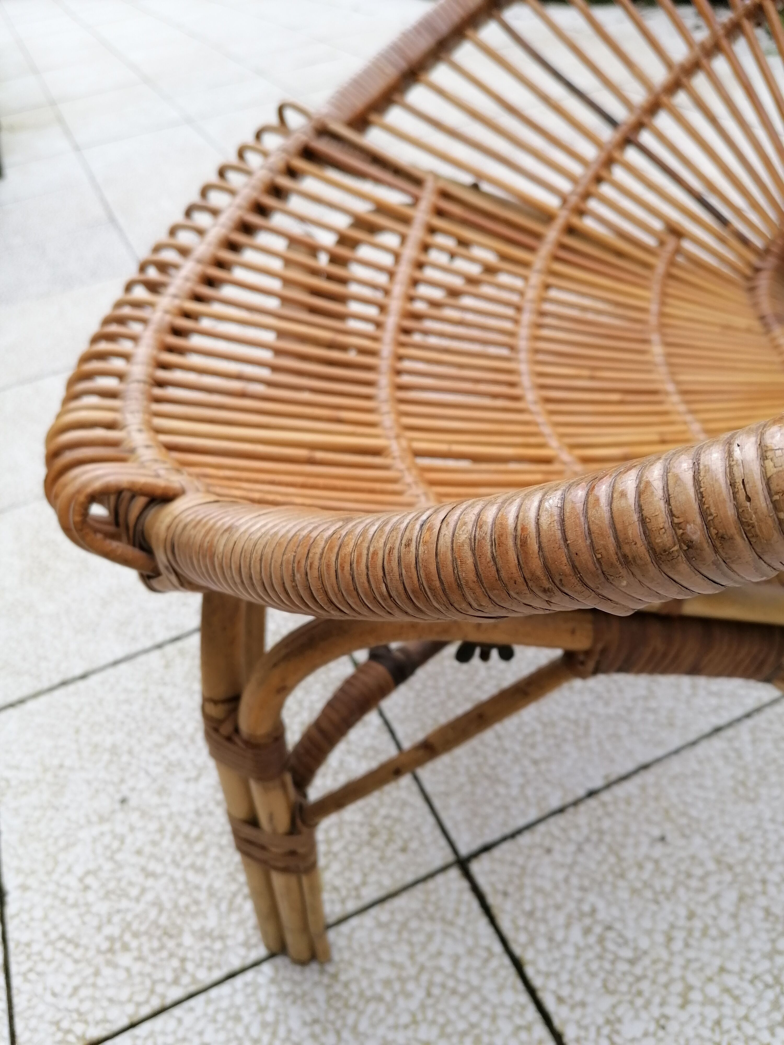 Pair of rattan chairs