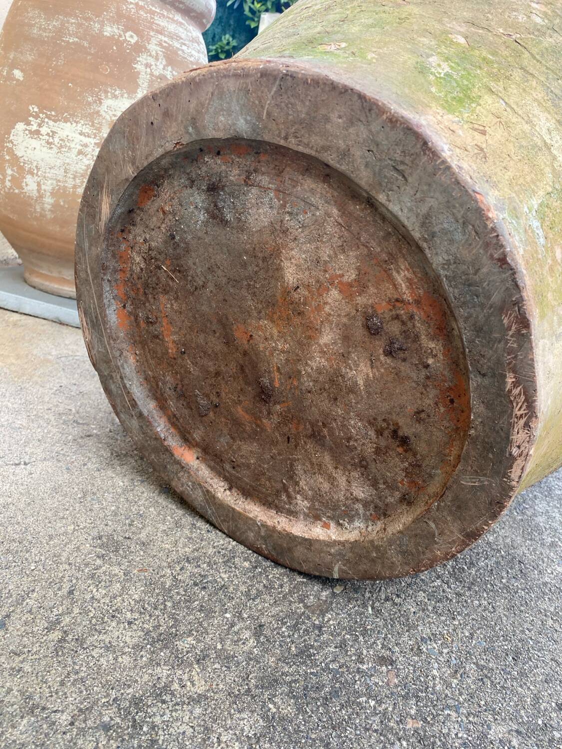 Grande jarre ancienne provençale en terre cuite vernissée XIXeme