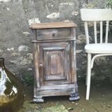 Old grey patinated bedside