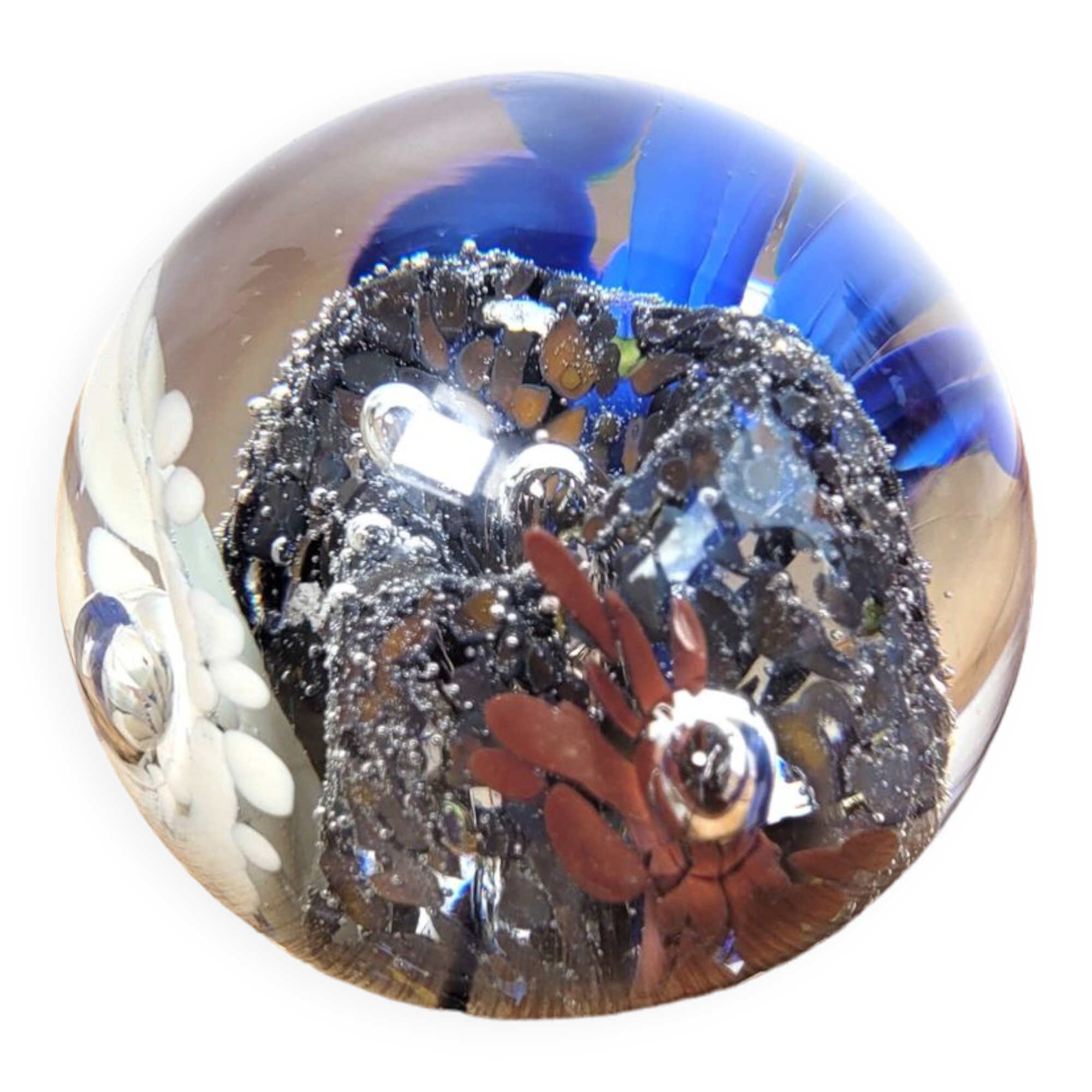 Sulphide glassware paperweight from St Just 1996