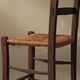 Peasant chair in wood and straw, Folk Art, around 1900