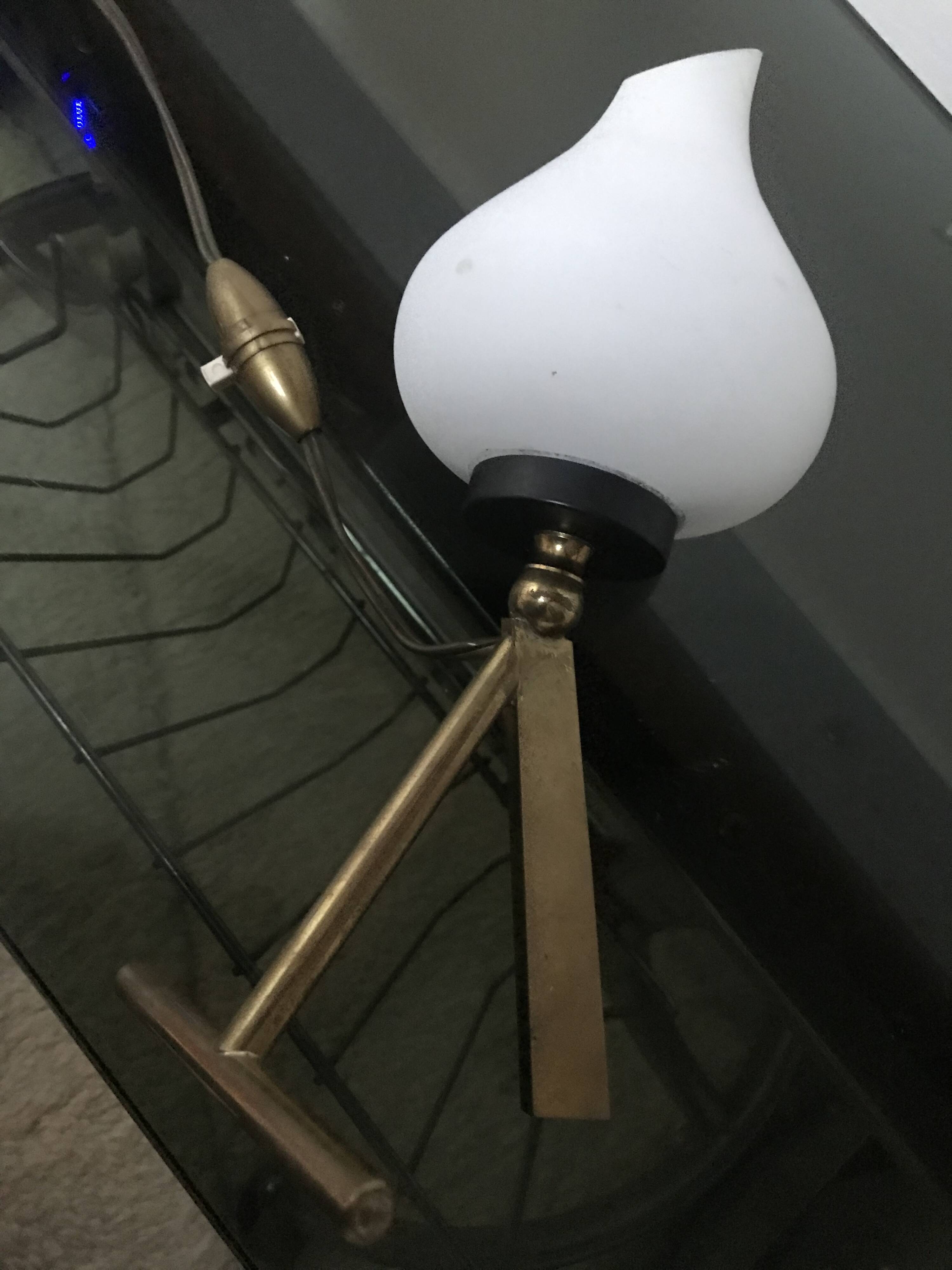 Vintage Table Lamp • Flame • 1950