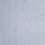Embroidered damask square sheet