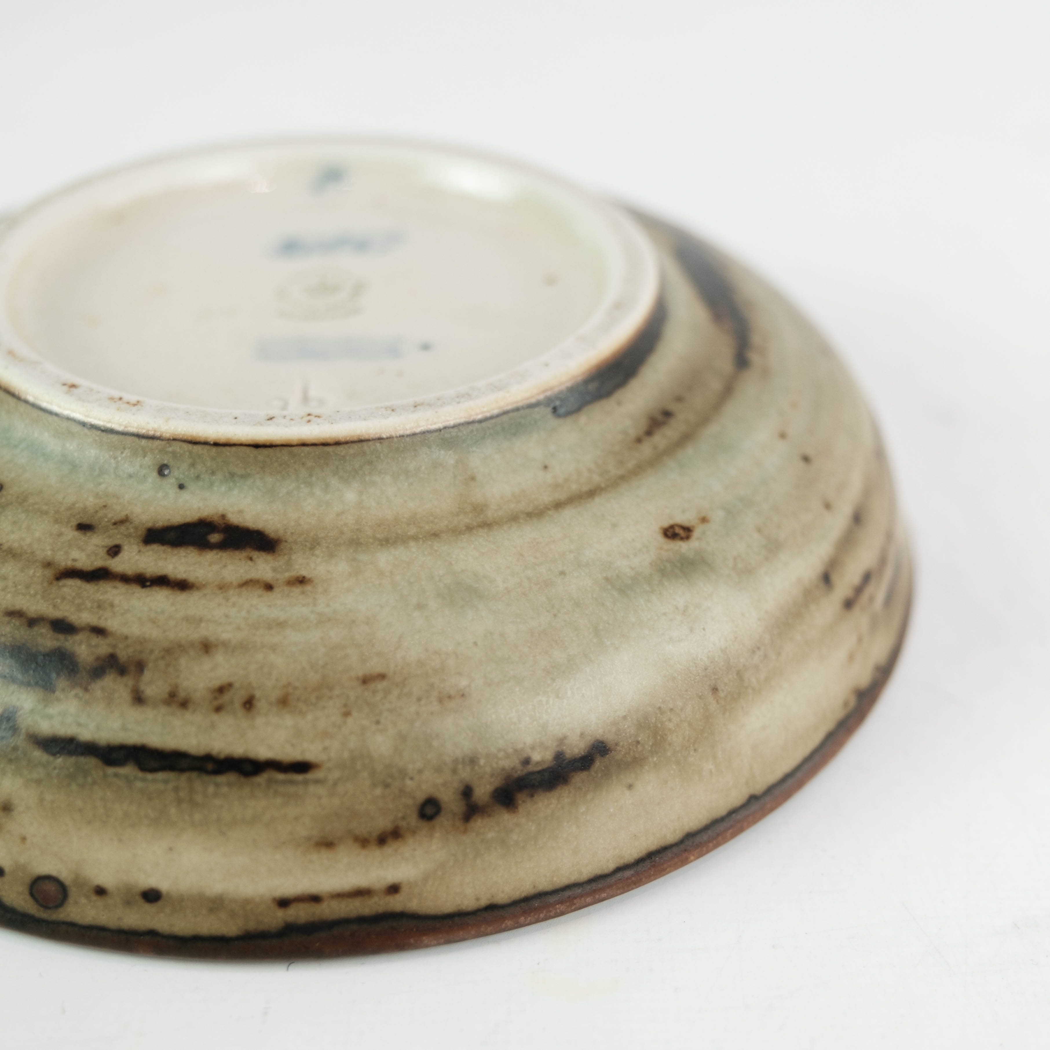 Stoneware bowl in brown colors, no.: 21567 by Gerd Bøgelund for Royal Copenhagen