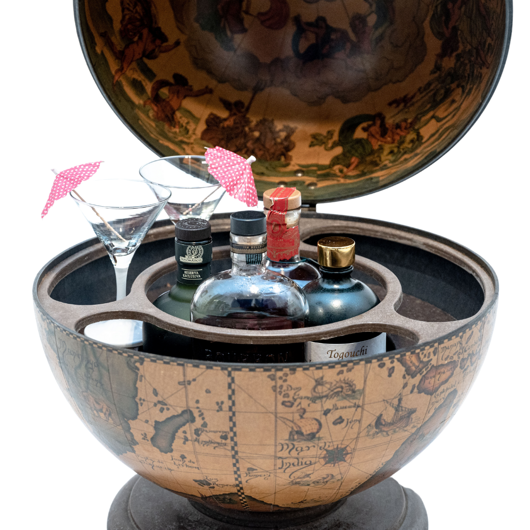 Bar globe terrestrial, Italy, 1970