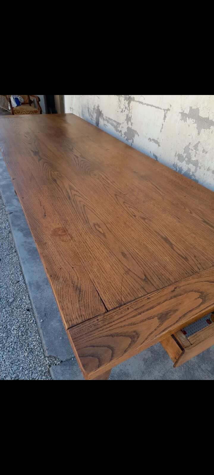 Old oak farm table - 2m30