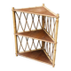 Etagère d'angle en rotin