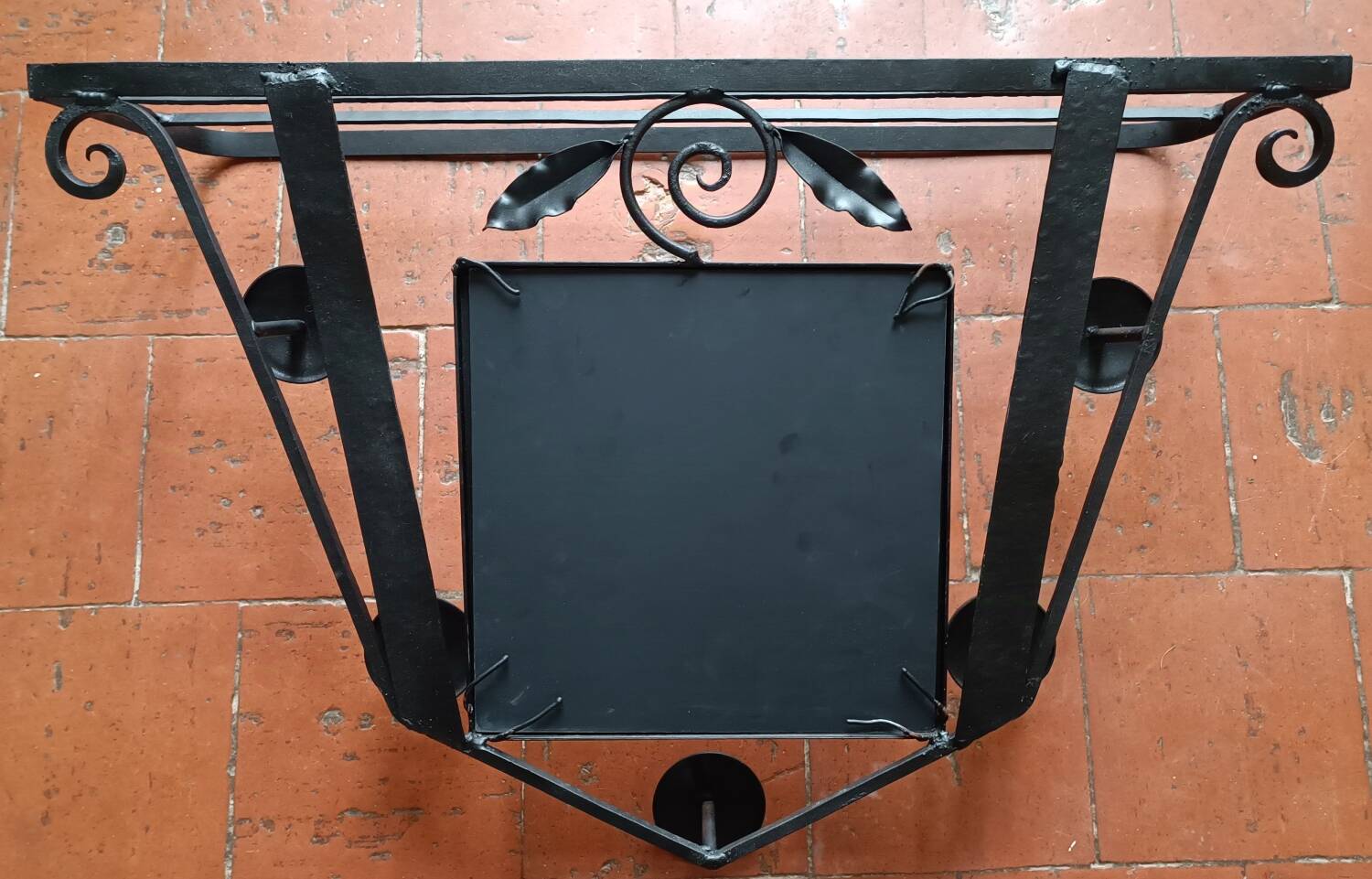 Art Deco wrought iron coat rack