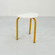 Tabouret tubulaire jaune,1970s