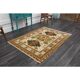 1970s Vintage Turkish Hand-Knotted Wool Cotton Yellow Area Rug 131x177