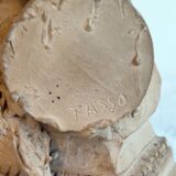 Terracotta bust of a woman signed Torcuato Tasso Y Nadal