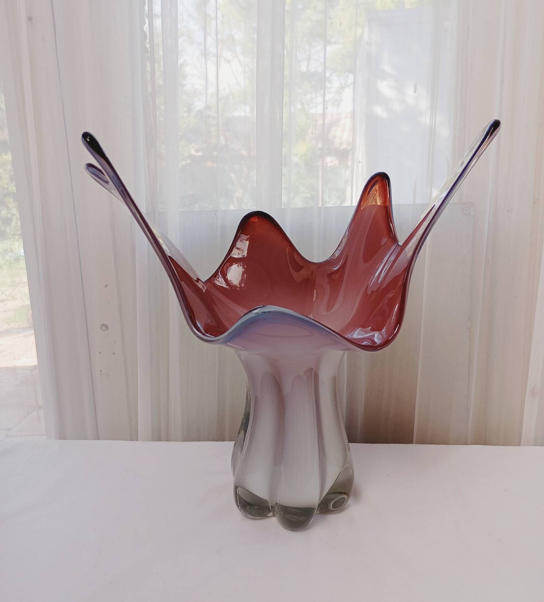 Blown glass vase