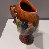 Pichet poisson en faïence Vallauris, 1970
