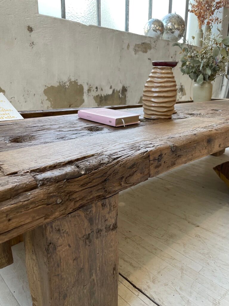 Brutally artisanal oak coffee table