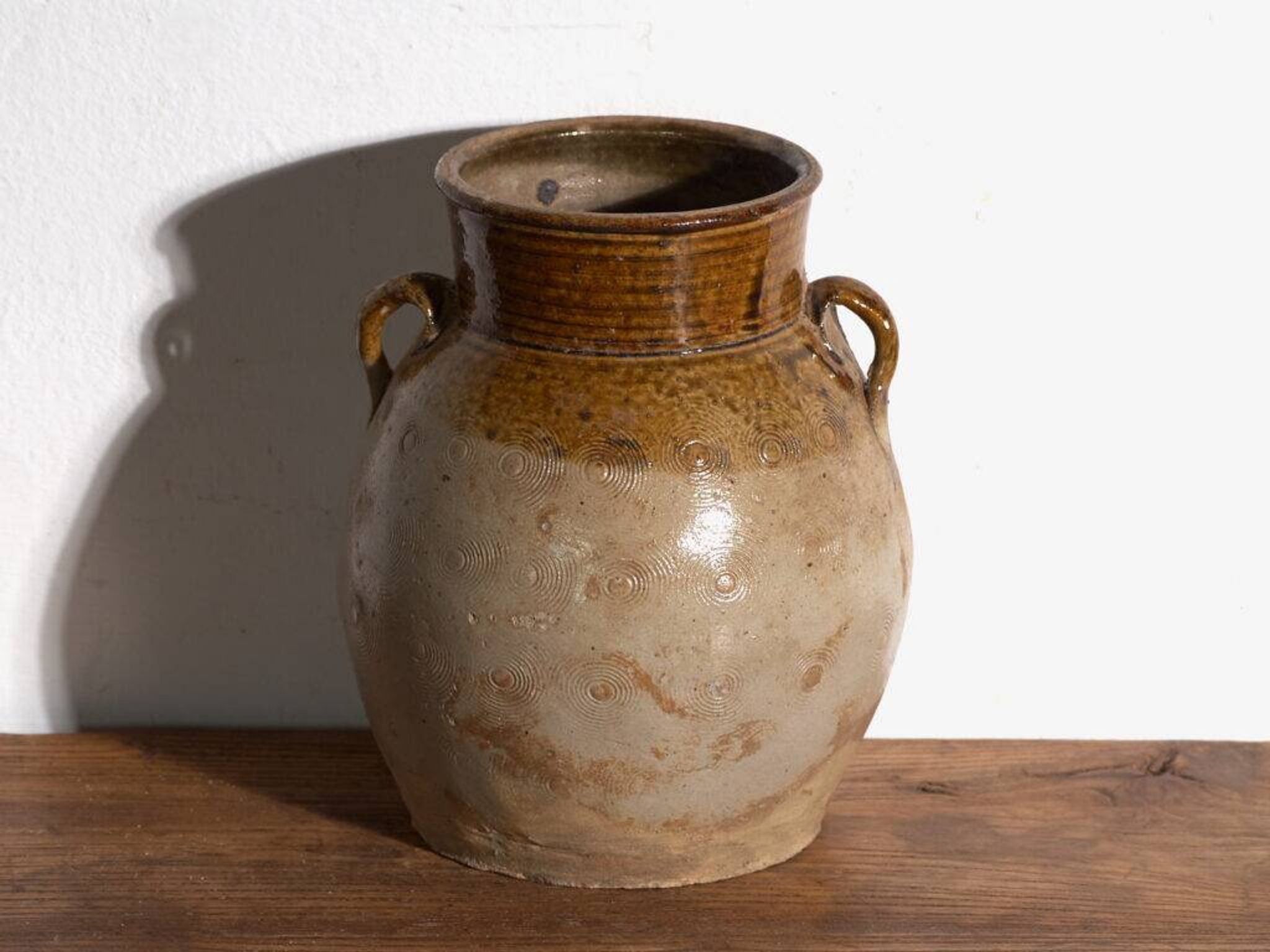 Ancient Chinese glazed stoneware vase – China, circa 1900