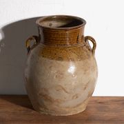 Ancient Chinese glazed stoneware vase – China, circa 1900