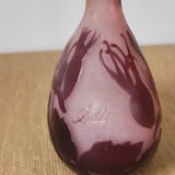 Soliflore vase signed Gallé