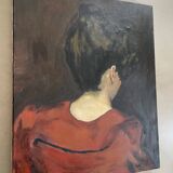 Painting, portrait from behind
